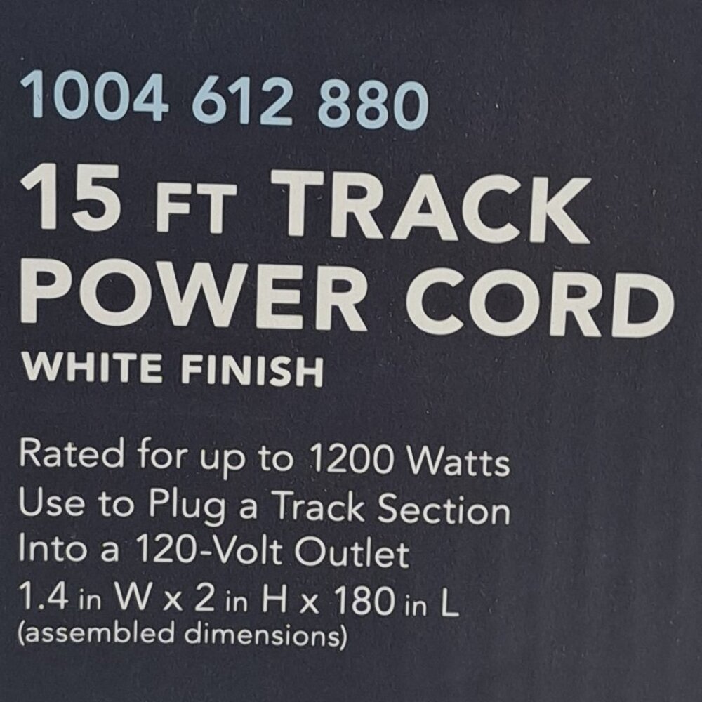 Hampton Bay Single Circuit Live End Linear Track Lighting Connector White 2 Pack - Picture 2 of 4